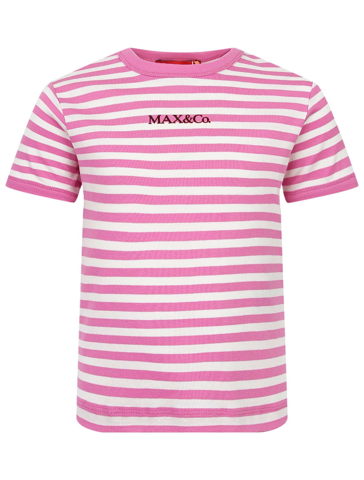 Футболка в розовую полоску