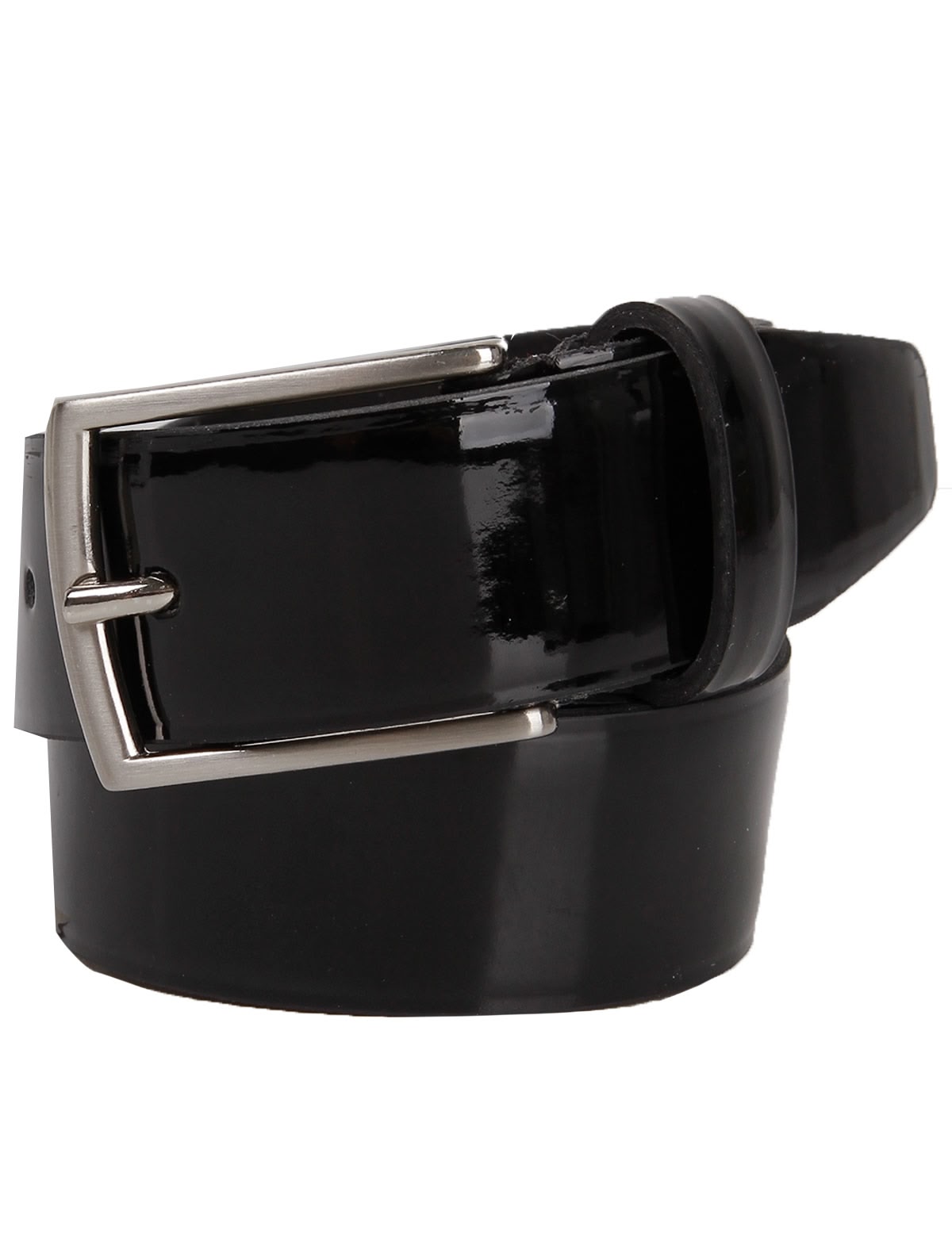 Черный лакированный ремень