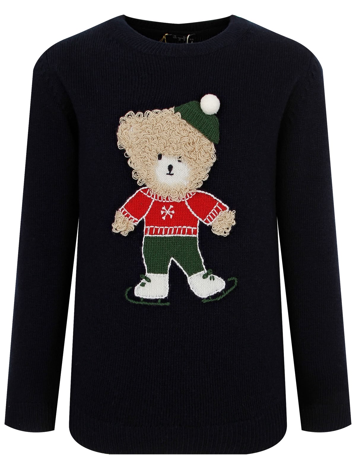 Джемпер с апликацией мишка