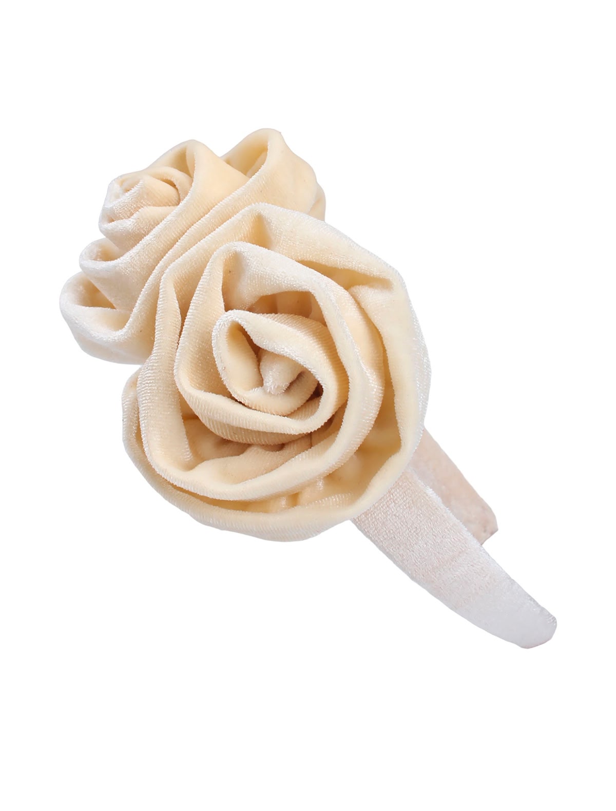 Бежевый ободок с розами