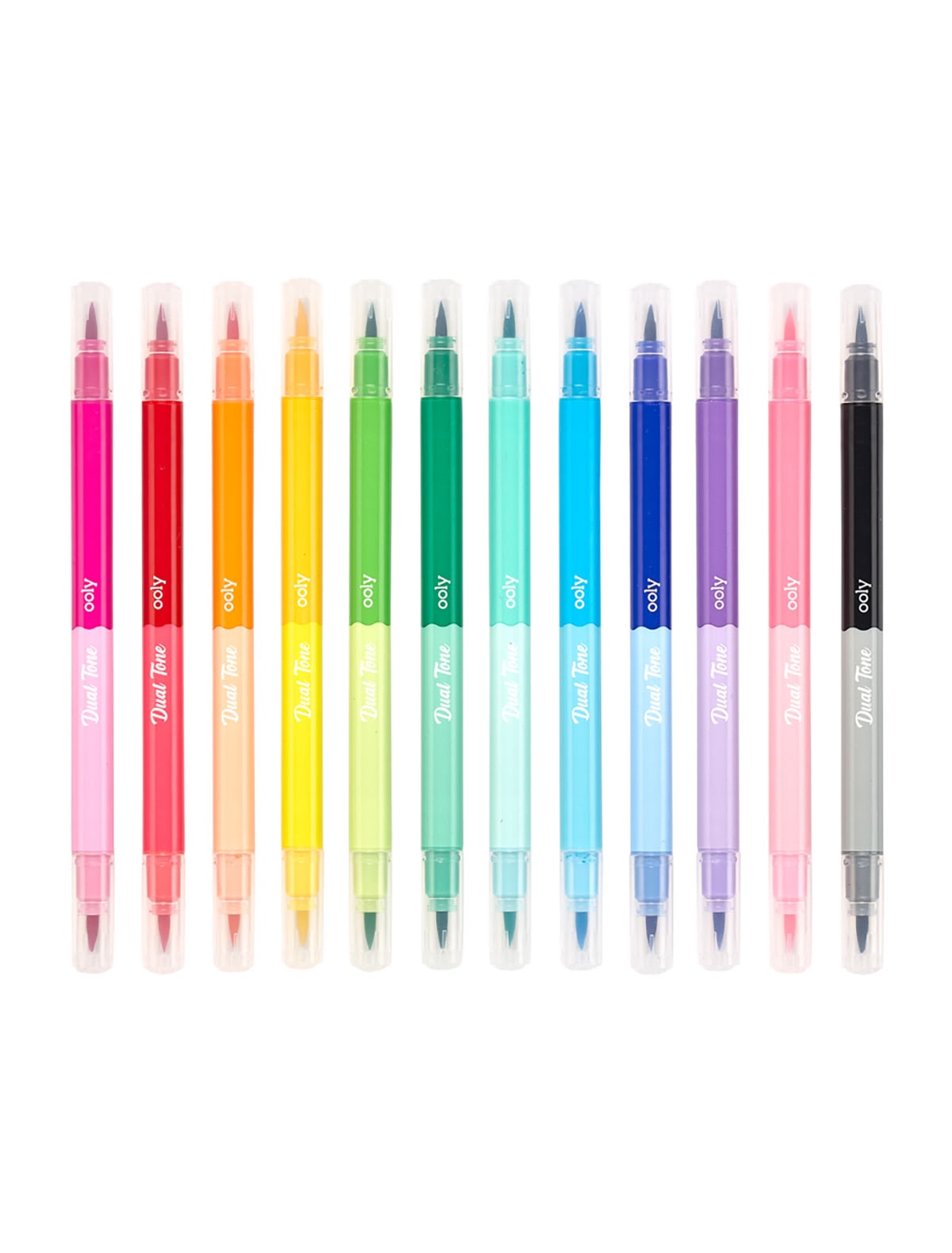 Набор двусторонних цветных фломастеров, 12шт.