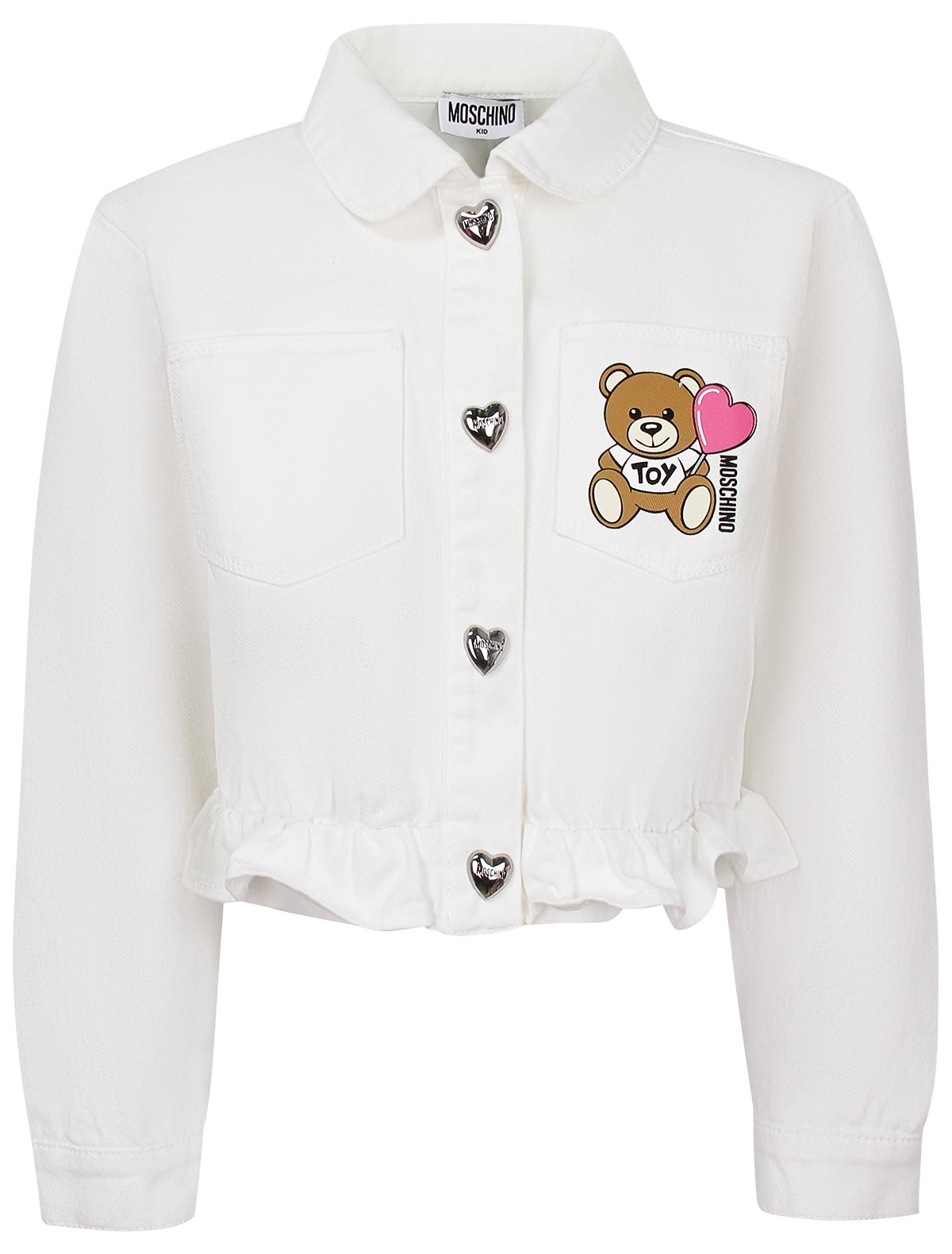 Джинсовая куртка с мишкой