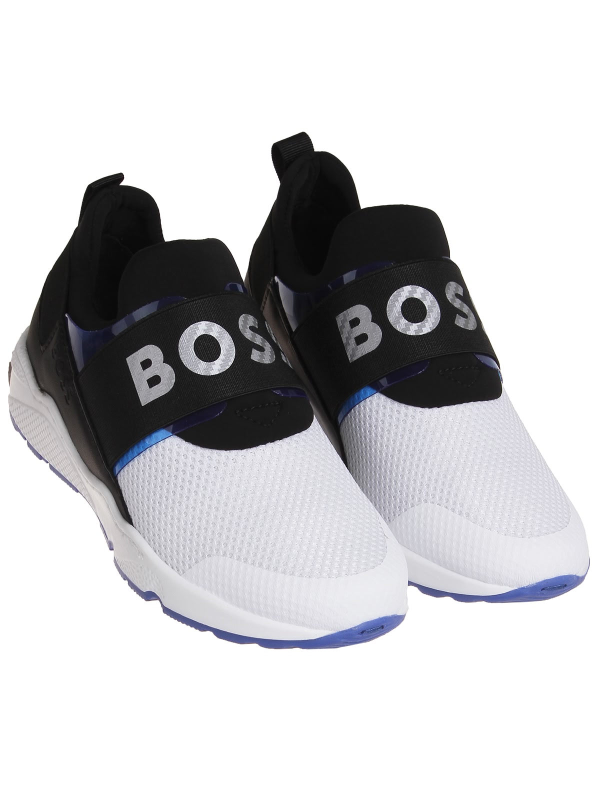 Двуцветные текстильные кроссовки