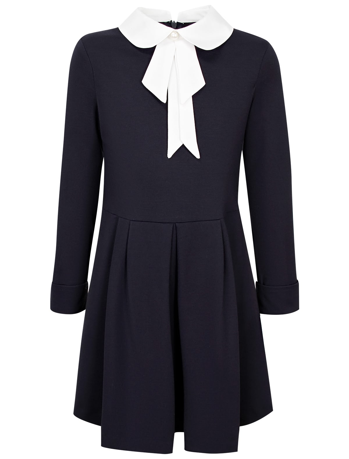 Платье с отложным воротником