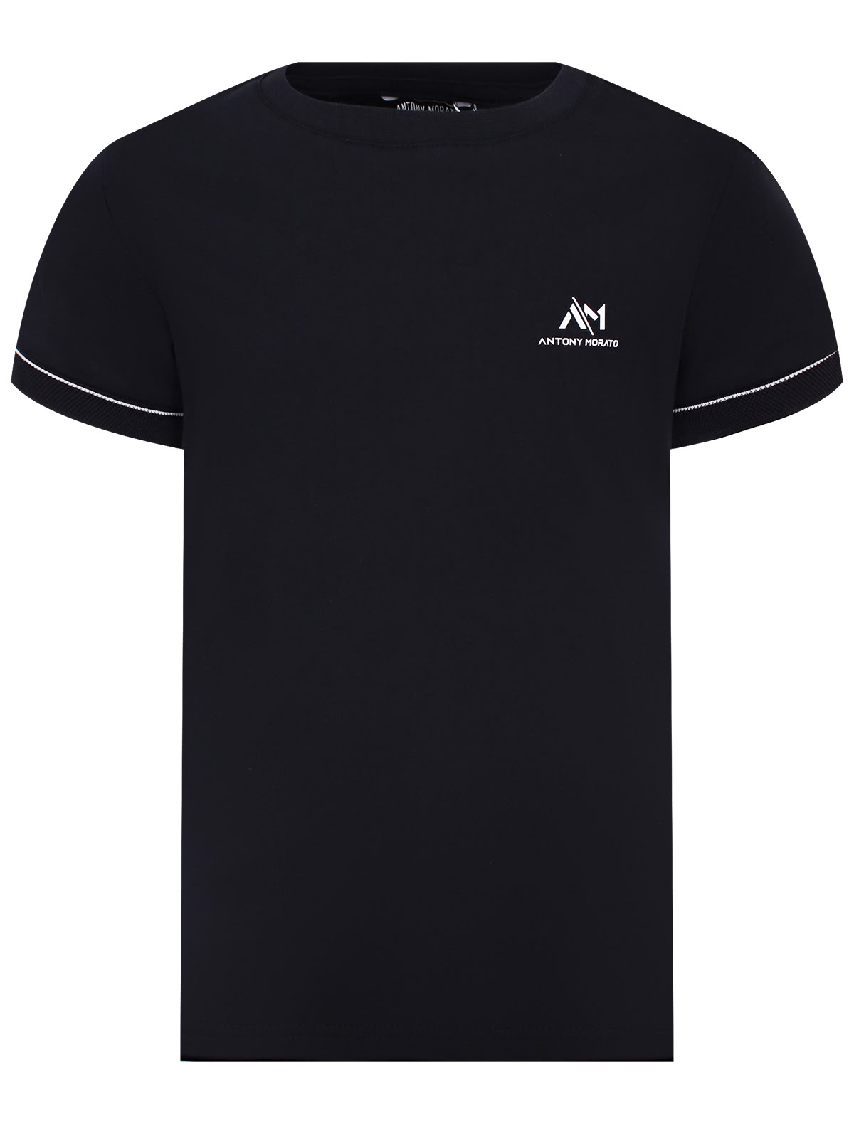 Синяя хлопковая футболка