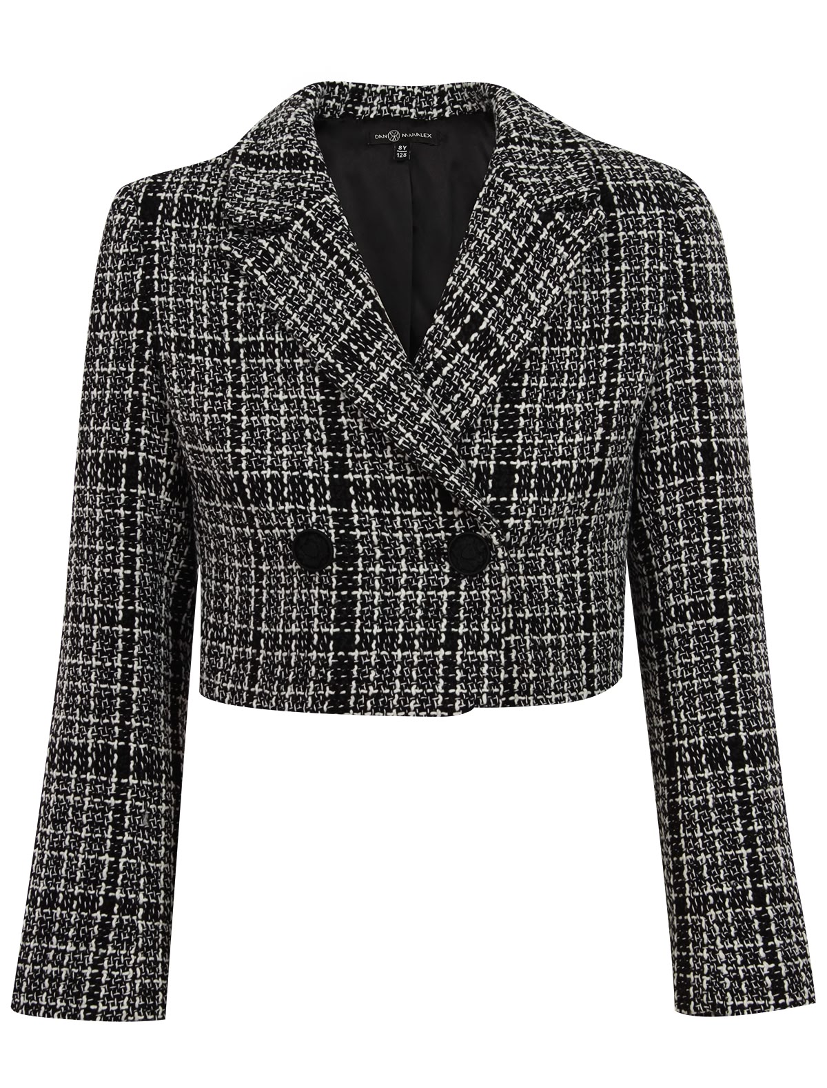 Укороченный твидовый жакет