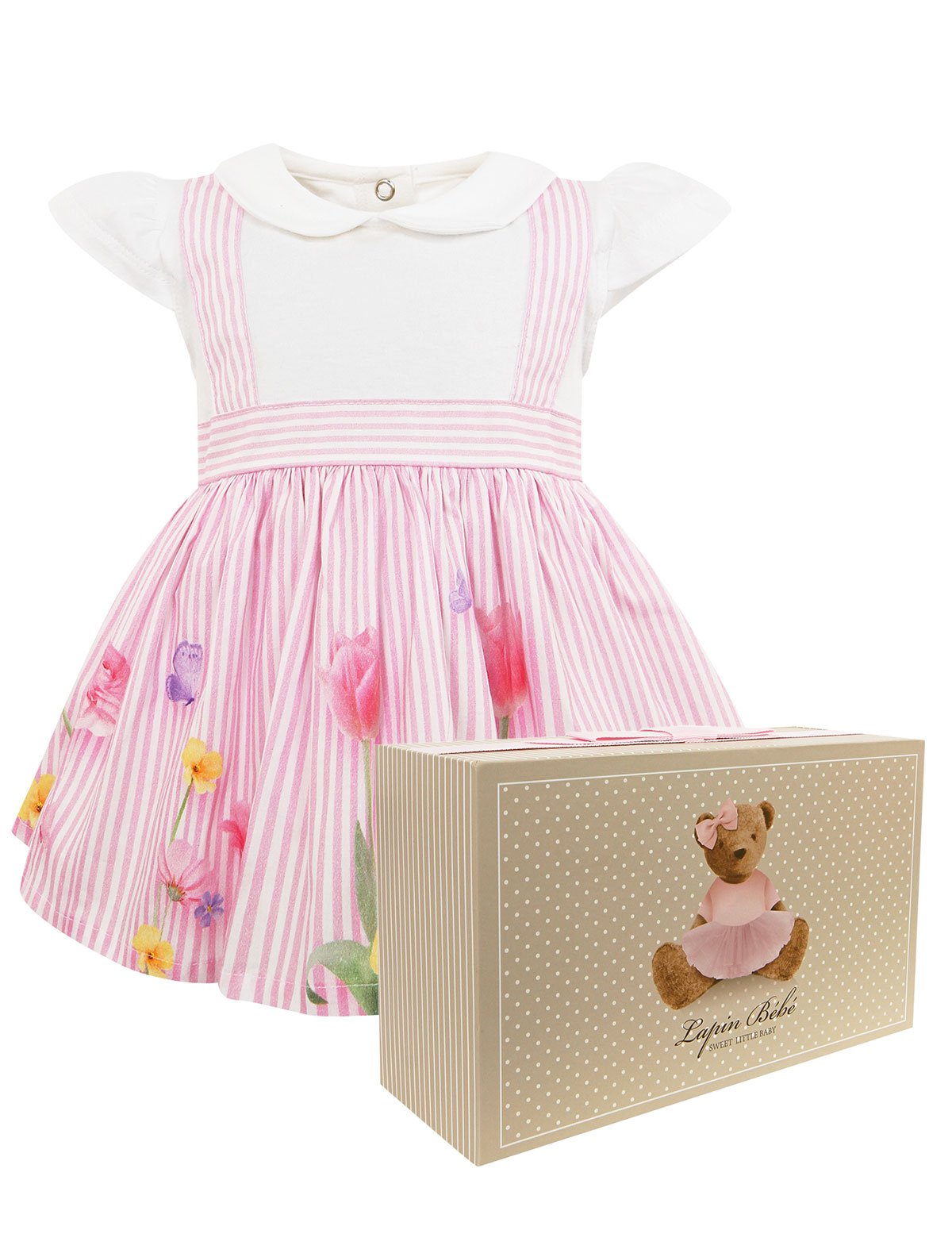 Платье Lapin House 2654550, цвет розовый, размер 1 1054509417110 - фото 1