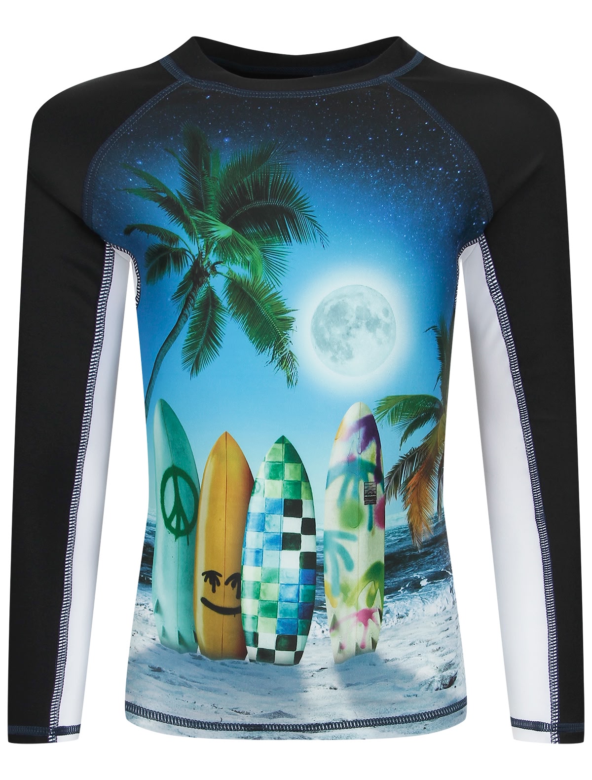 Солнцезащитная футболка с сёрфами