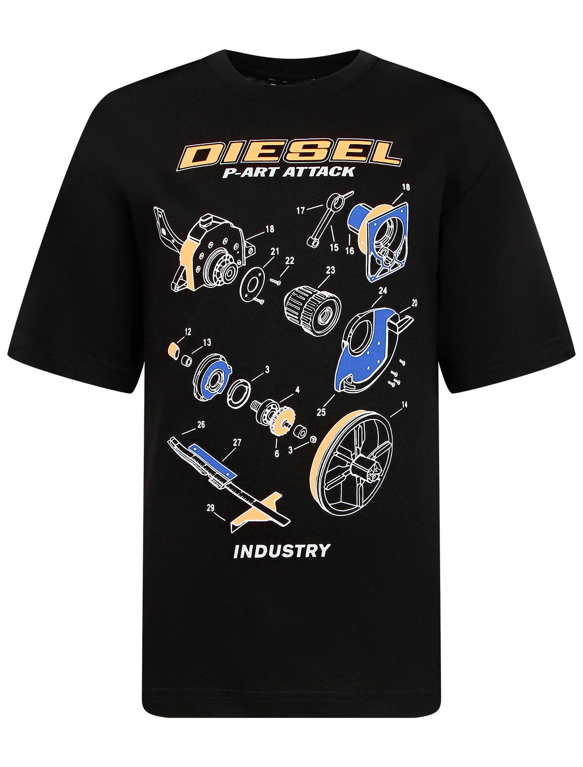 

Футболка Diesel, Черный, 2425643