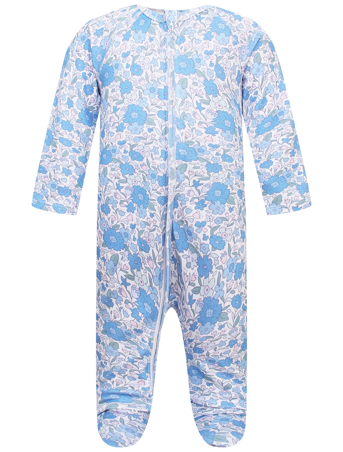 Комбинезон с голубыми цветами