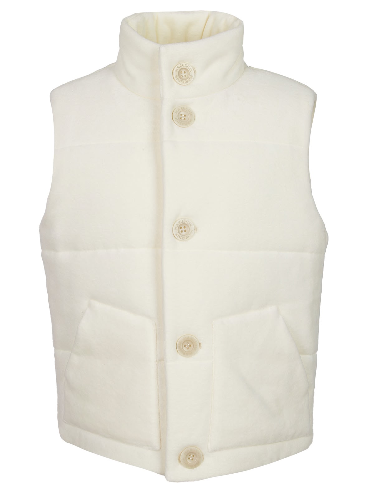 Бархатный белый жилет