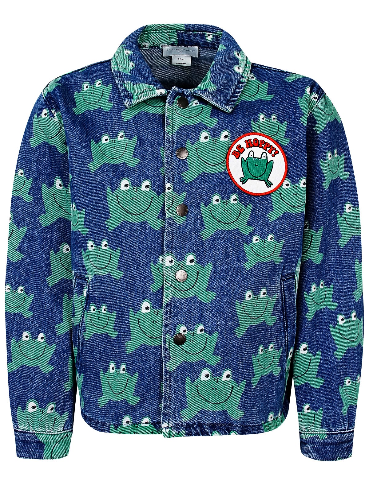 Джинсовая куртка с лягушками