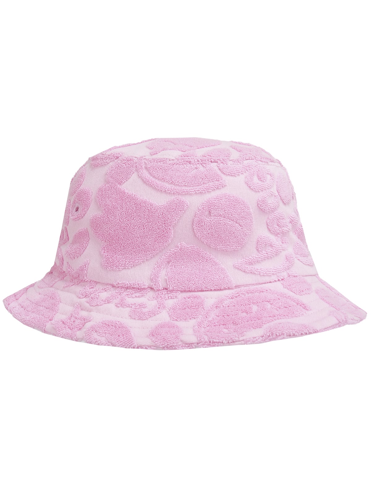 Розовая панама с фруктами