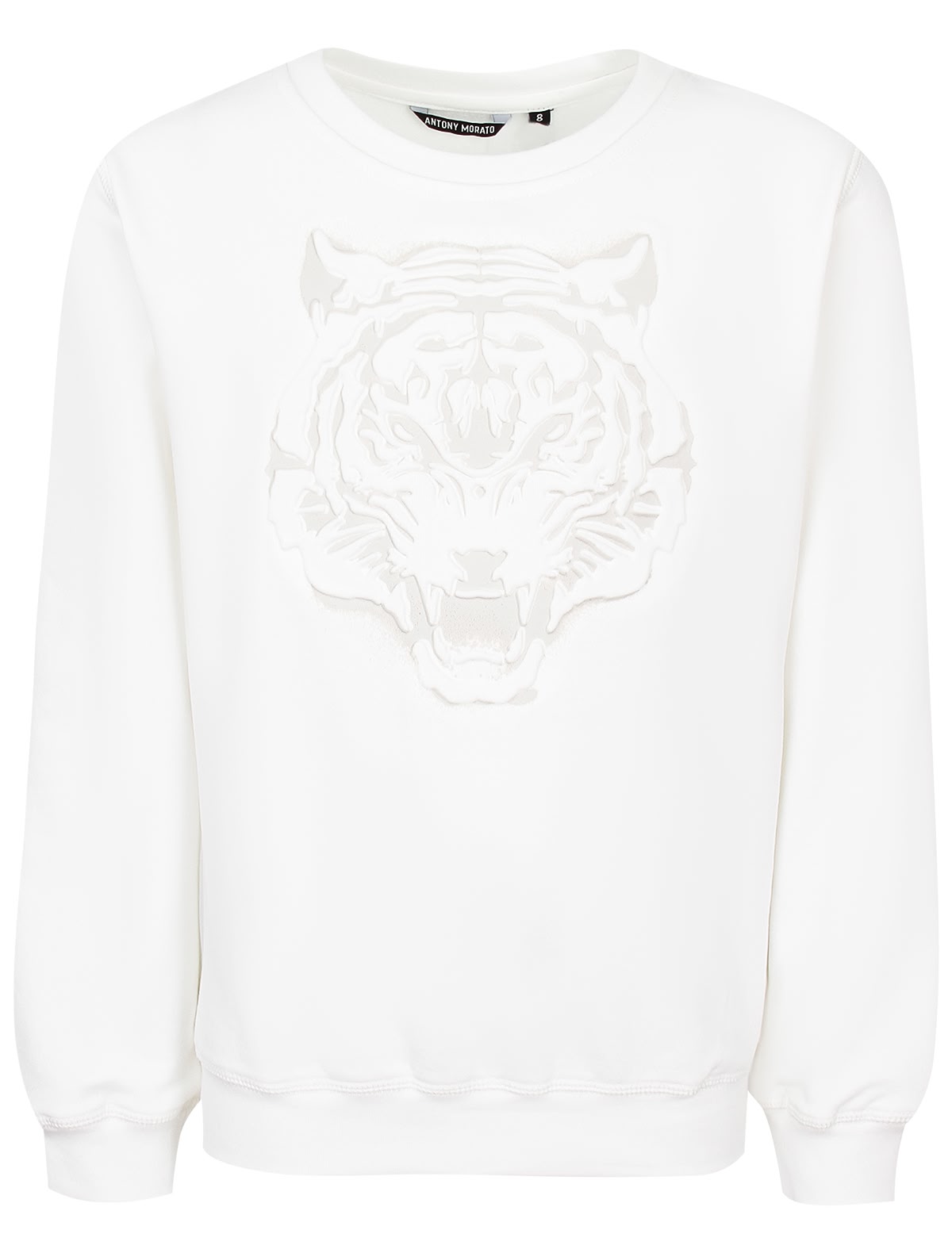 Белый свитшот с тигром