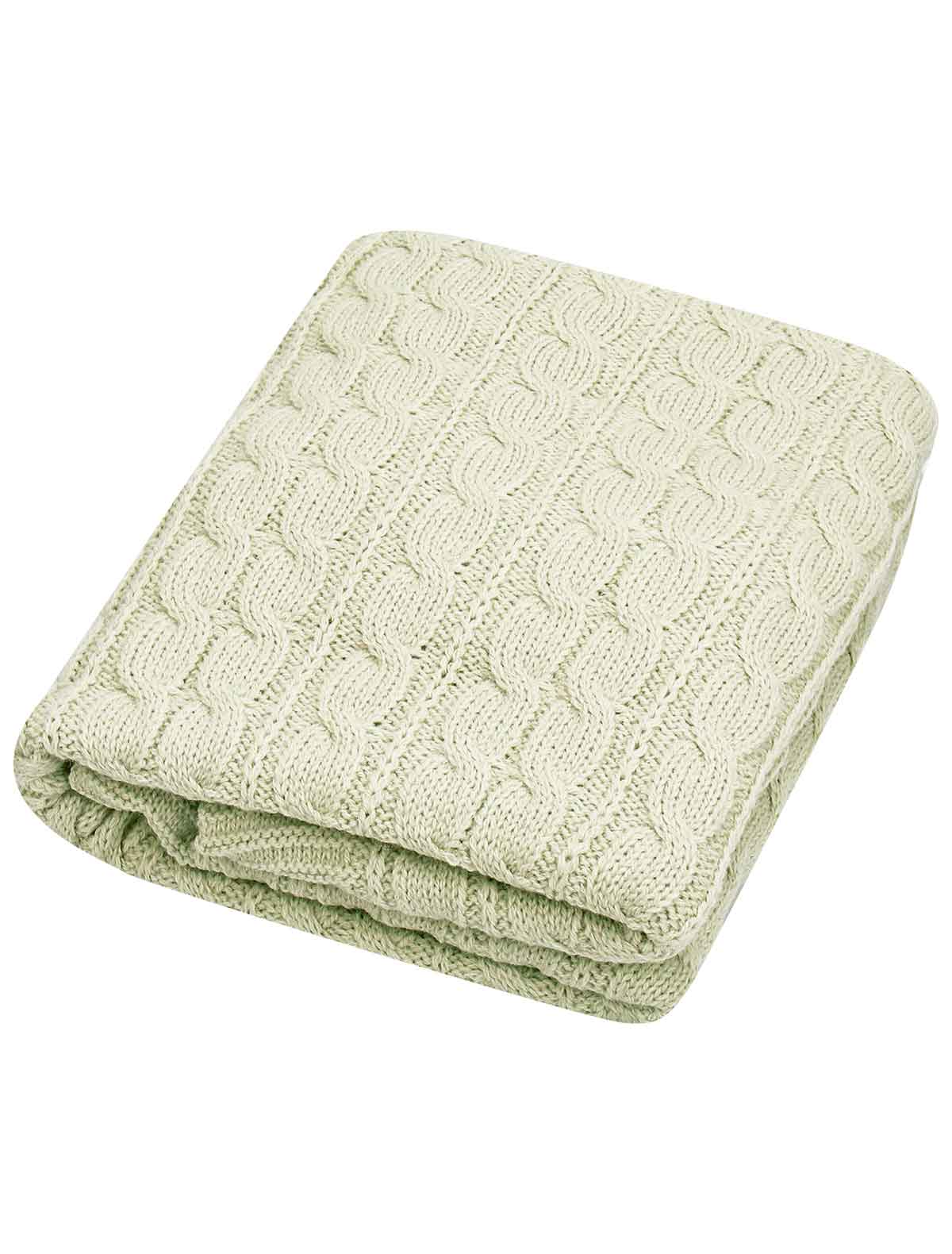 Зеленое покрывало 100х140 см