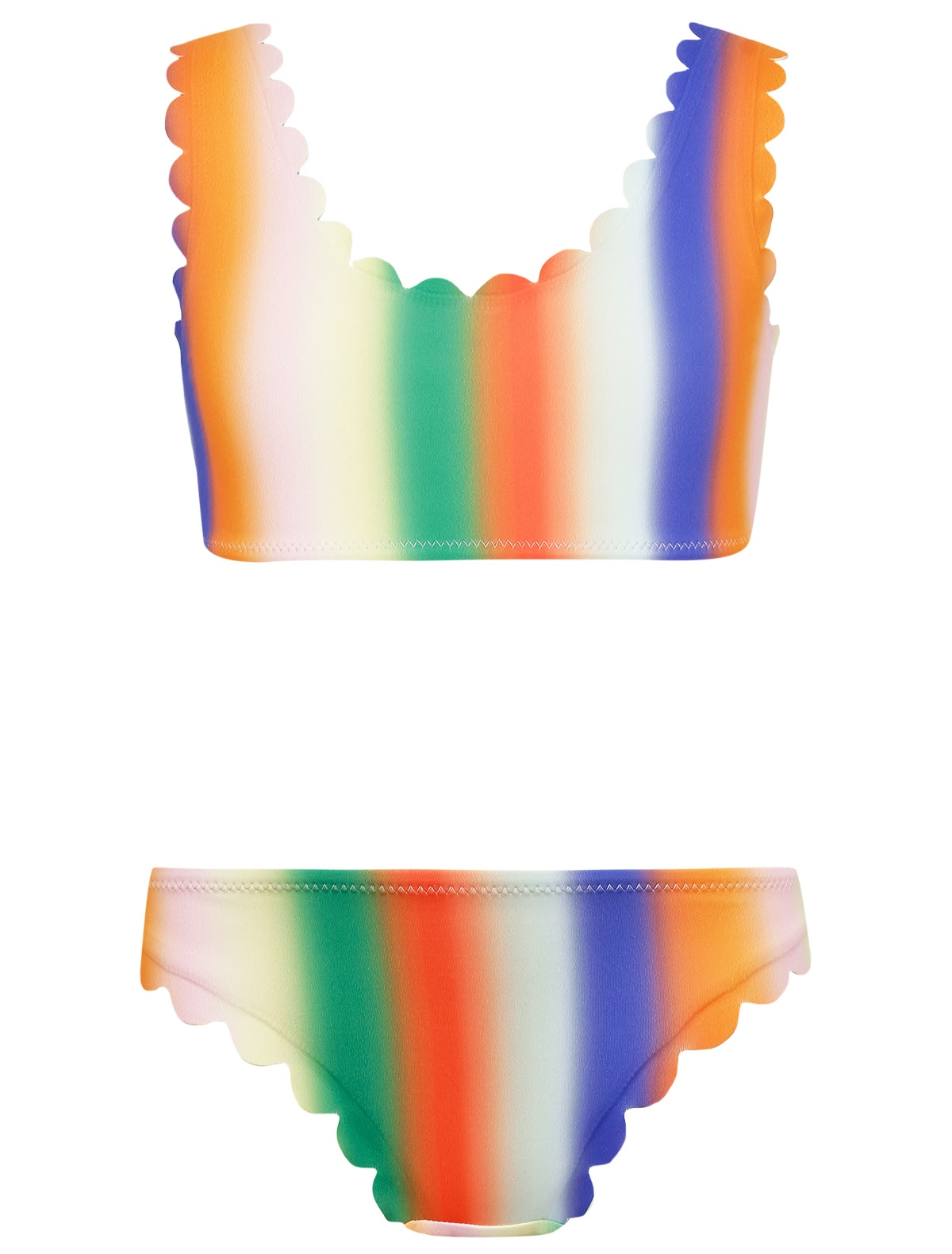 Раздельный купальник с полосками