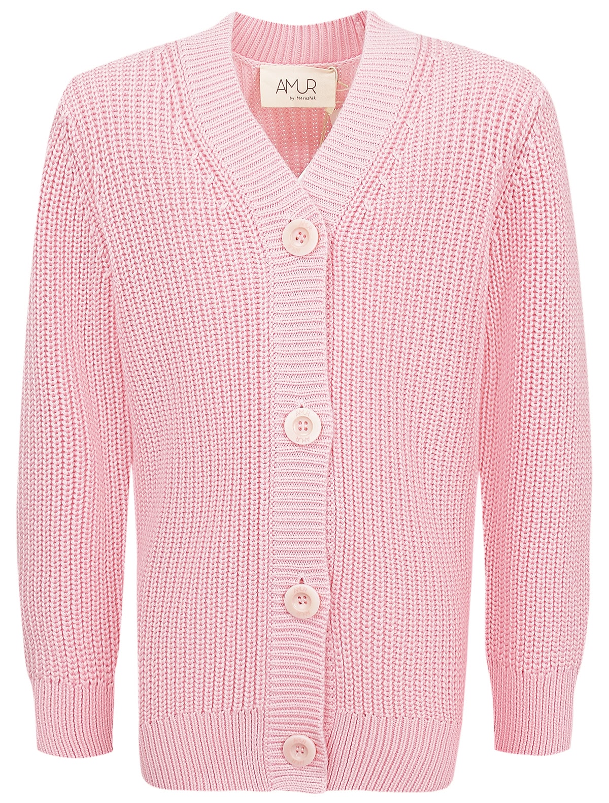 Розовый кардиган из органического хлопка