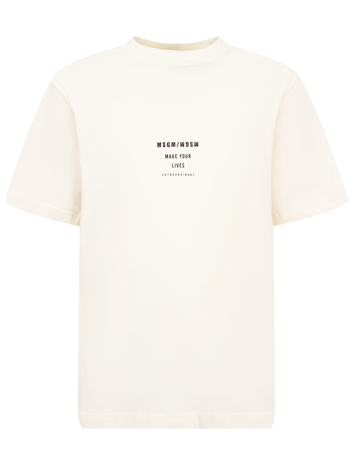 

Футболка MSGM, Бежевый, 2893636