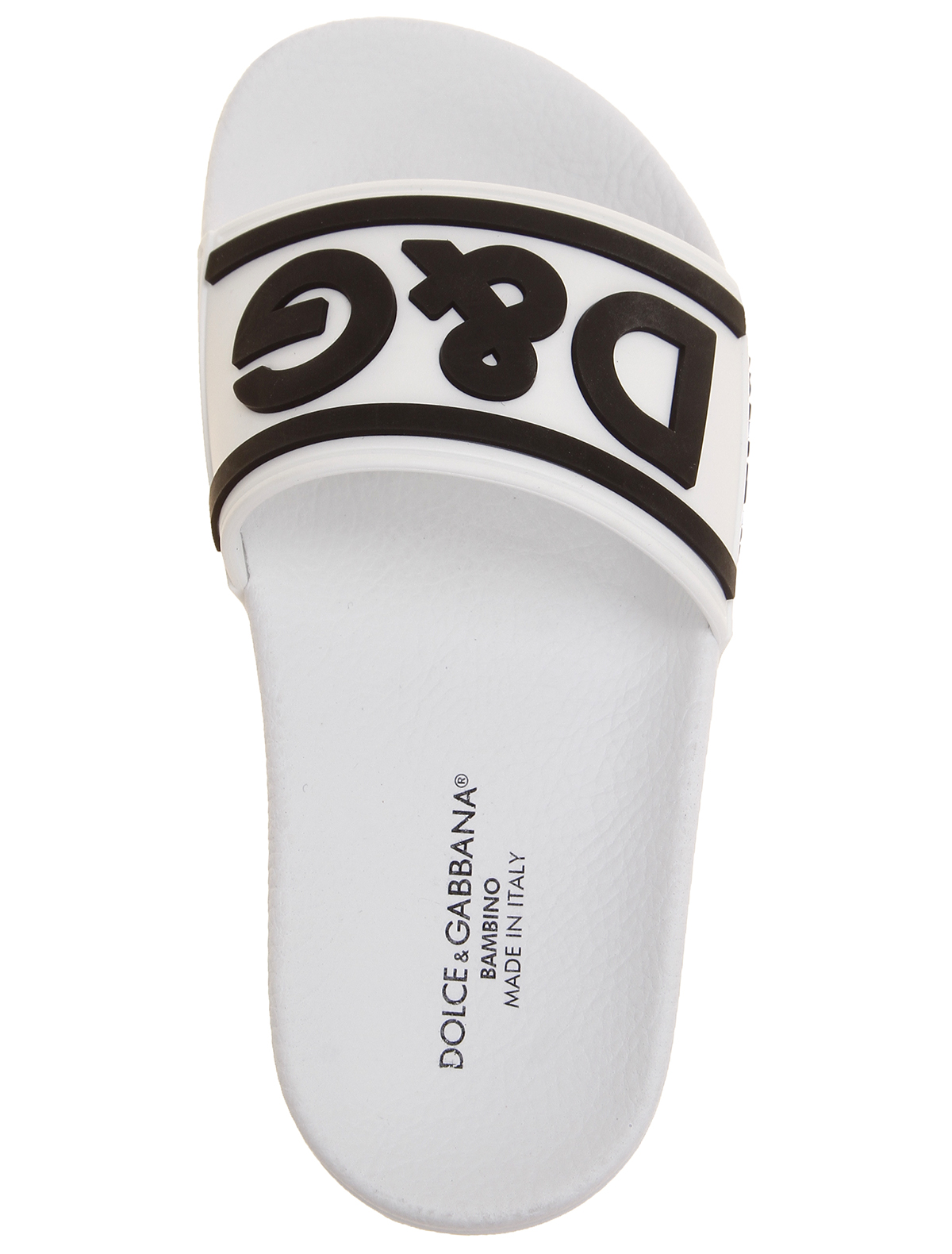 Шлепанцы пляжные Dolce & Gabbana 2528452, цвет белый, размер 27 2284529370068 - фото 4