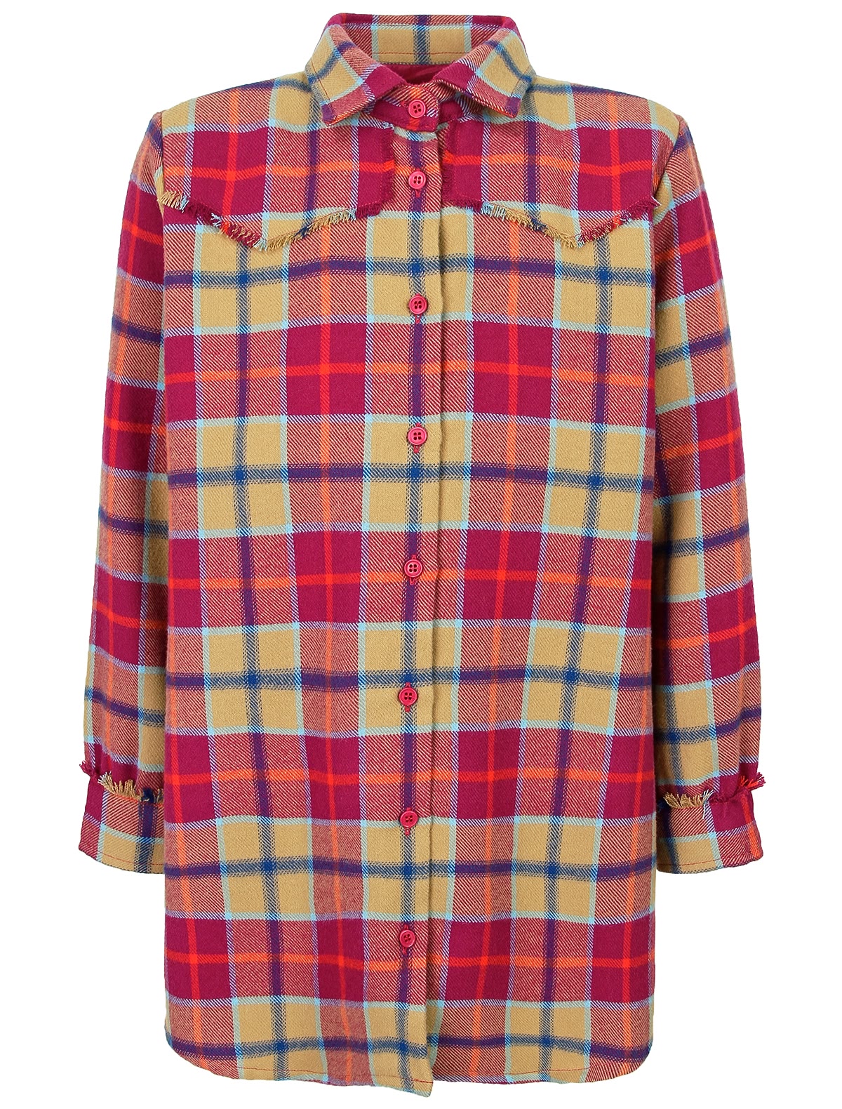 Клетчатое платье-рубашка