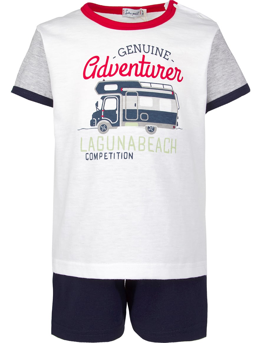 Хлопковая пижама с шортами