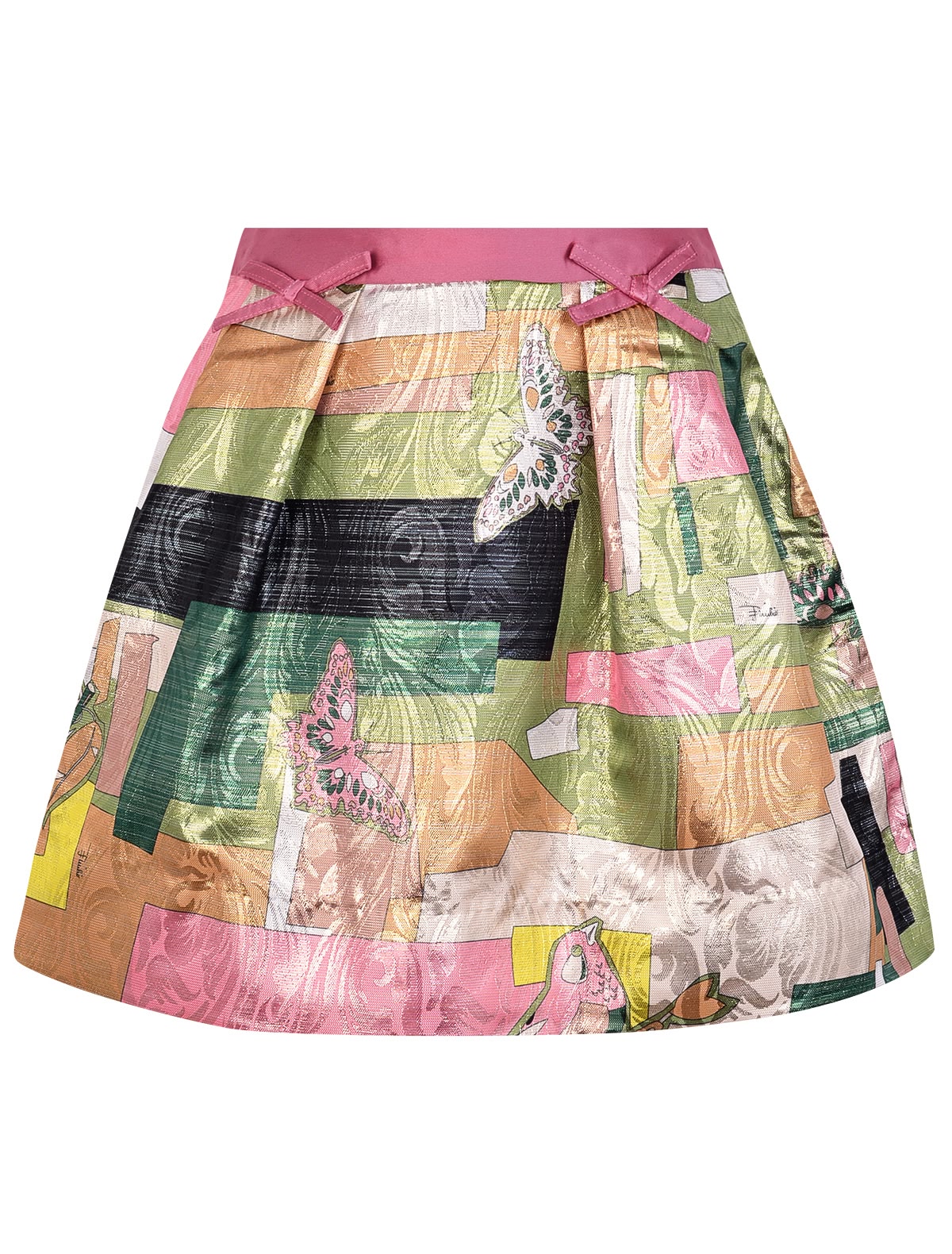 Юбка А-силуэта из жаккардовой ткани