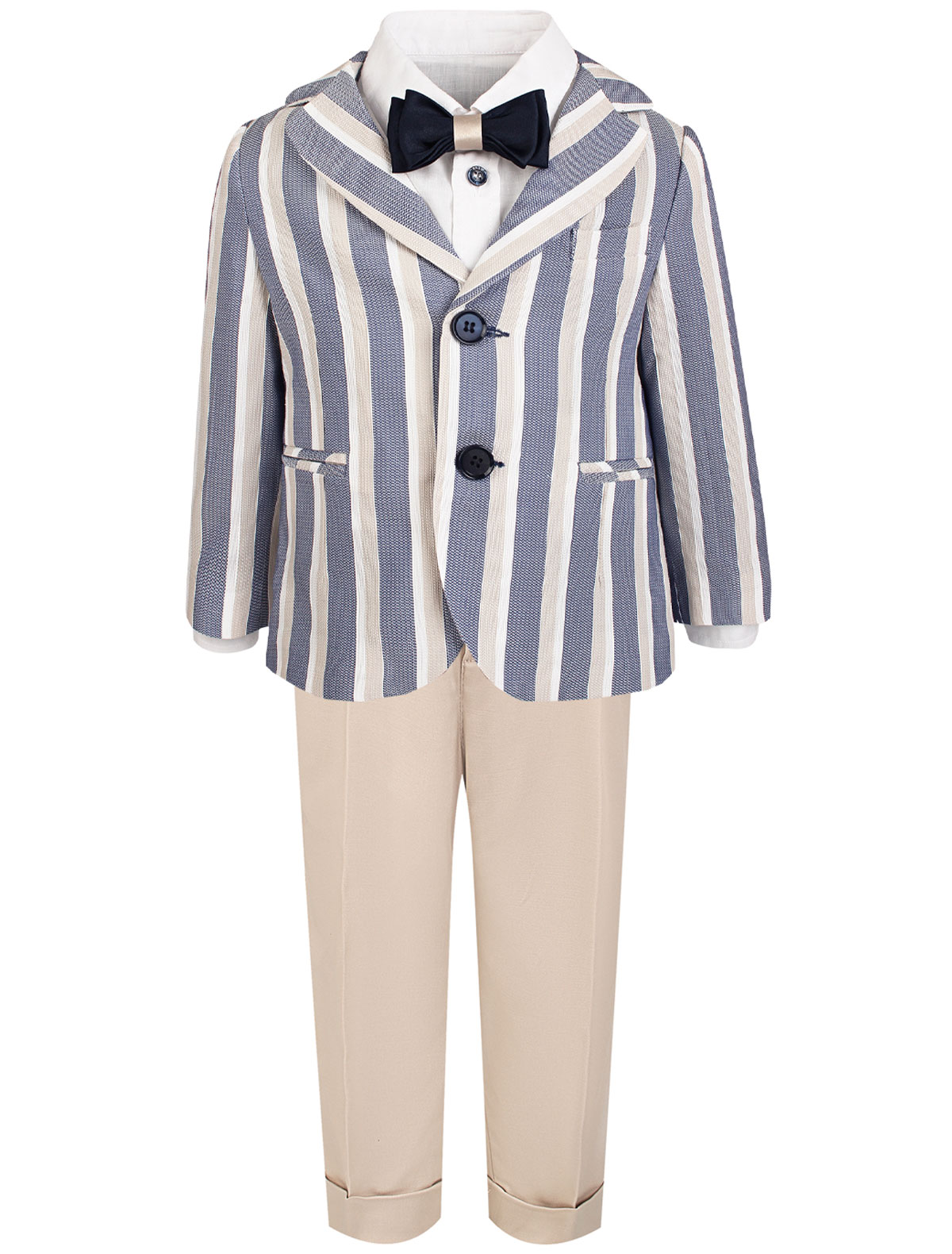 Костюм с пиджаком в полоску