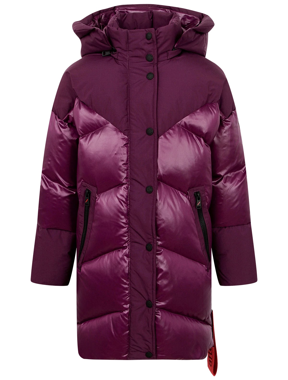 фиолетовая пуховая Куртка