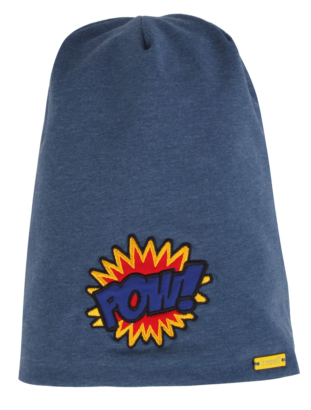 Синяя шапка из хлопка