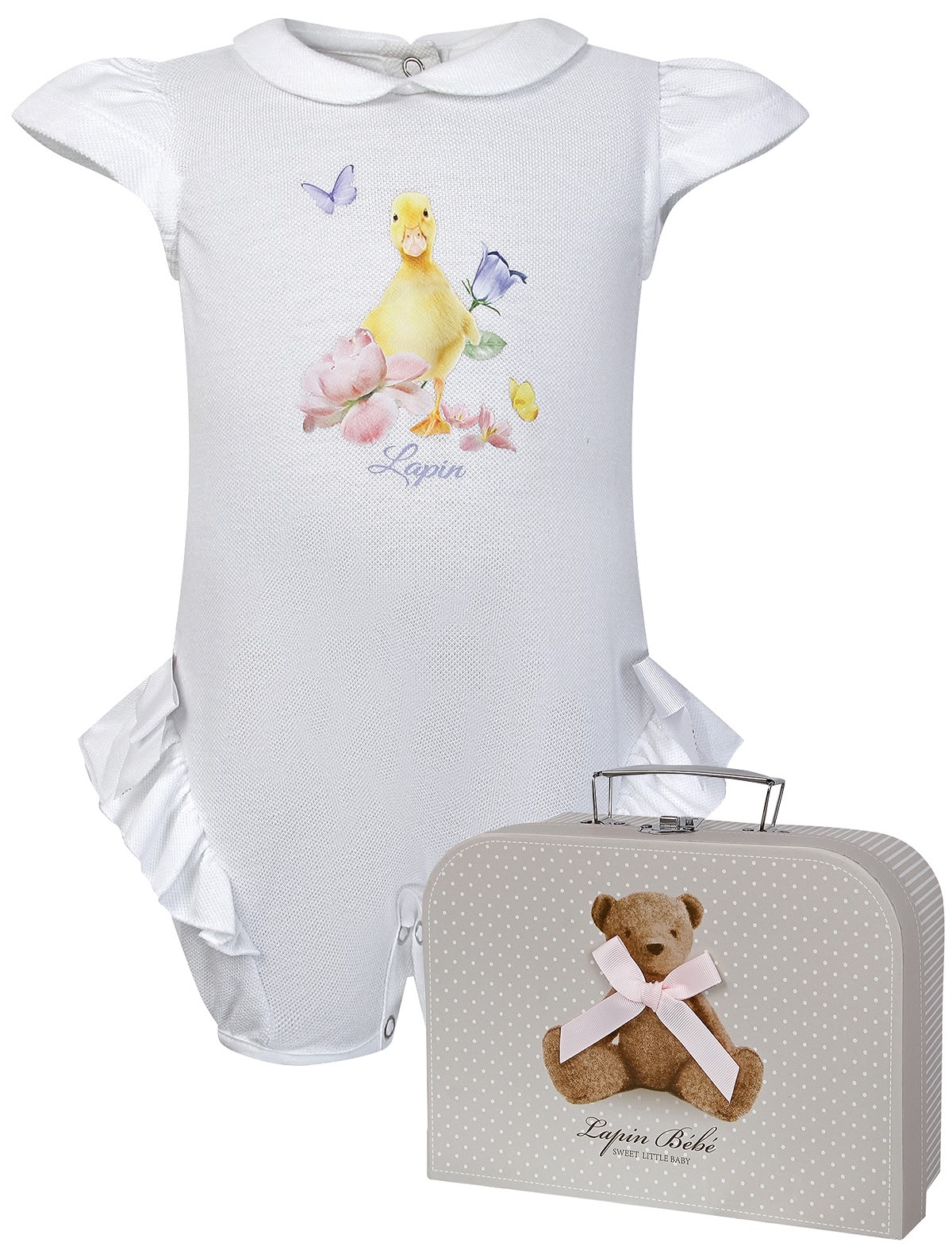 Комбинезон с оборками в подарочной коробке