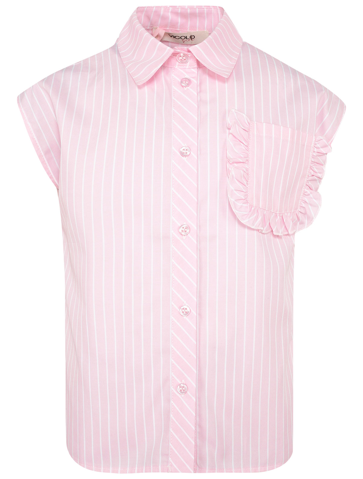 Блуза в полоску без рукавов