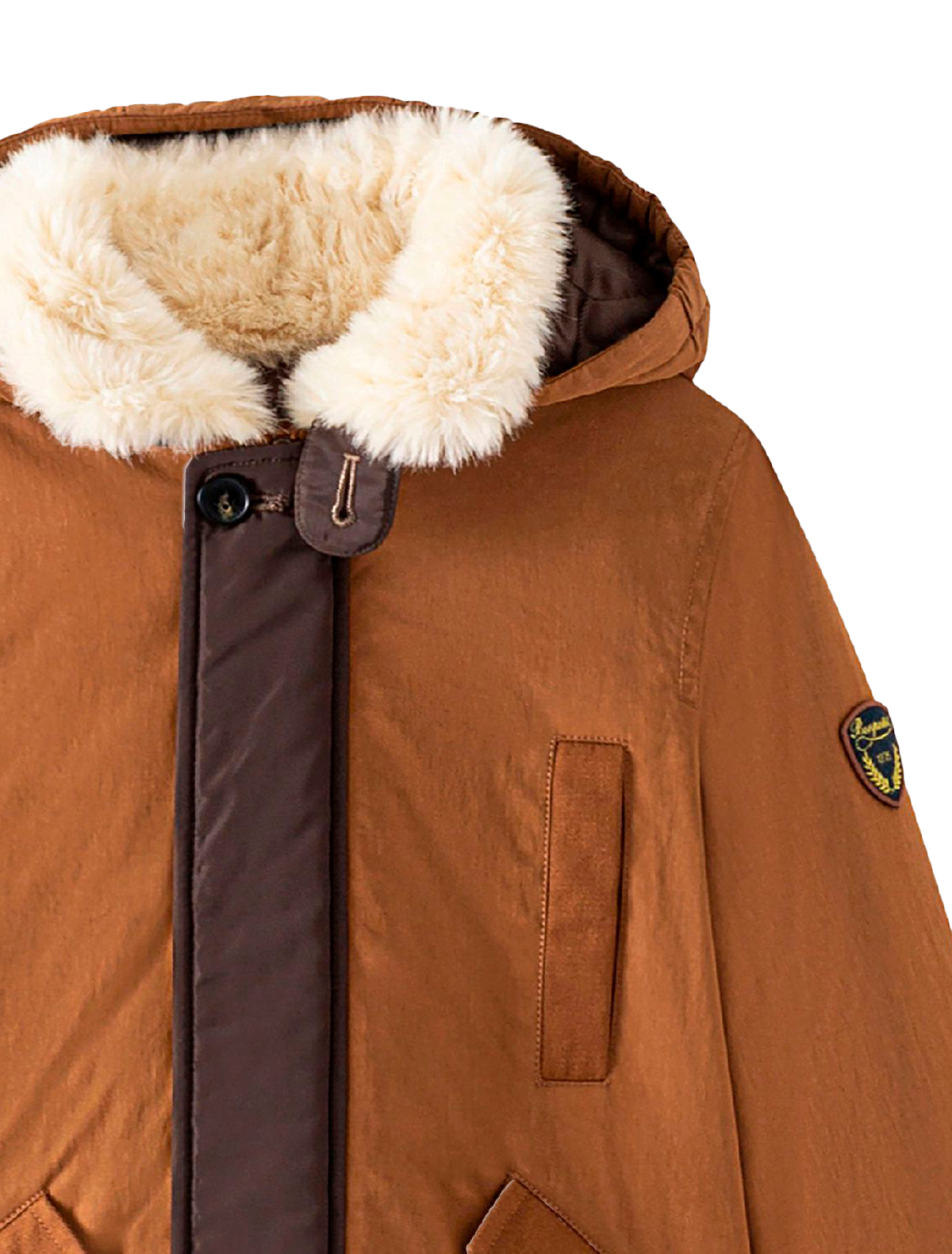 Куртка Bonpoint 2377661, цвет коричневый, размер 4 1074519185427 - фото 4