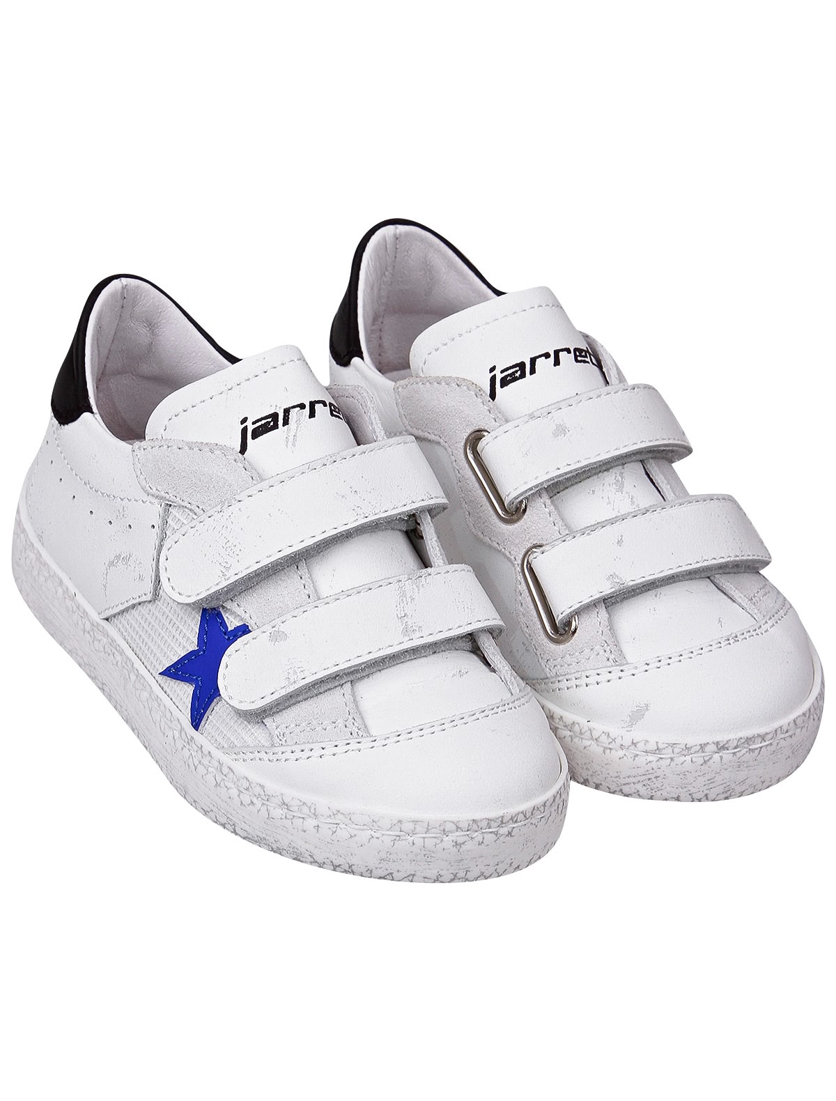 Кеды из натуральной кожи с имитацией потертостей