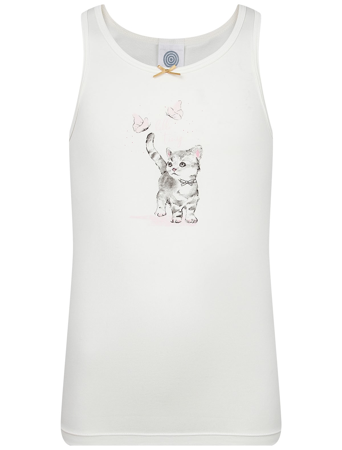 Майка с котёнком