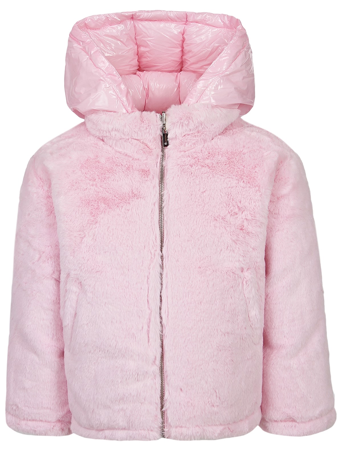 Розовая двусторонняя куртка