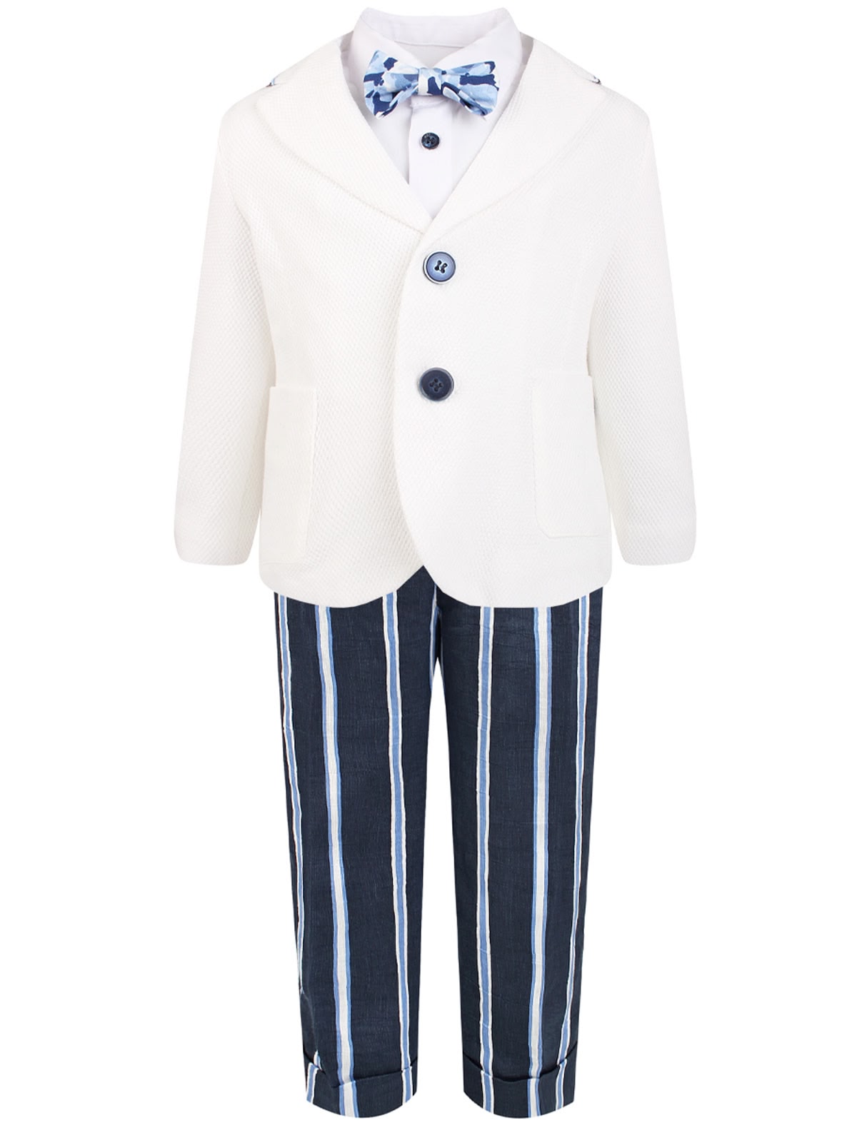 Костюм из 4 изд. с брюками в полоску