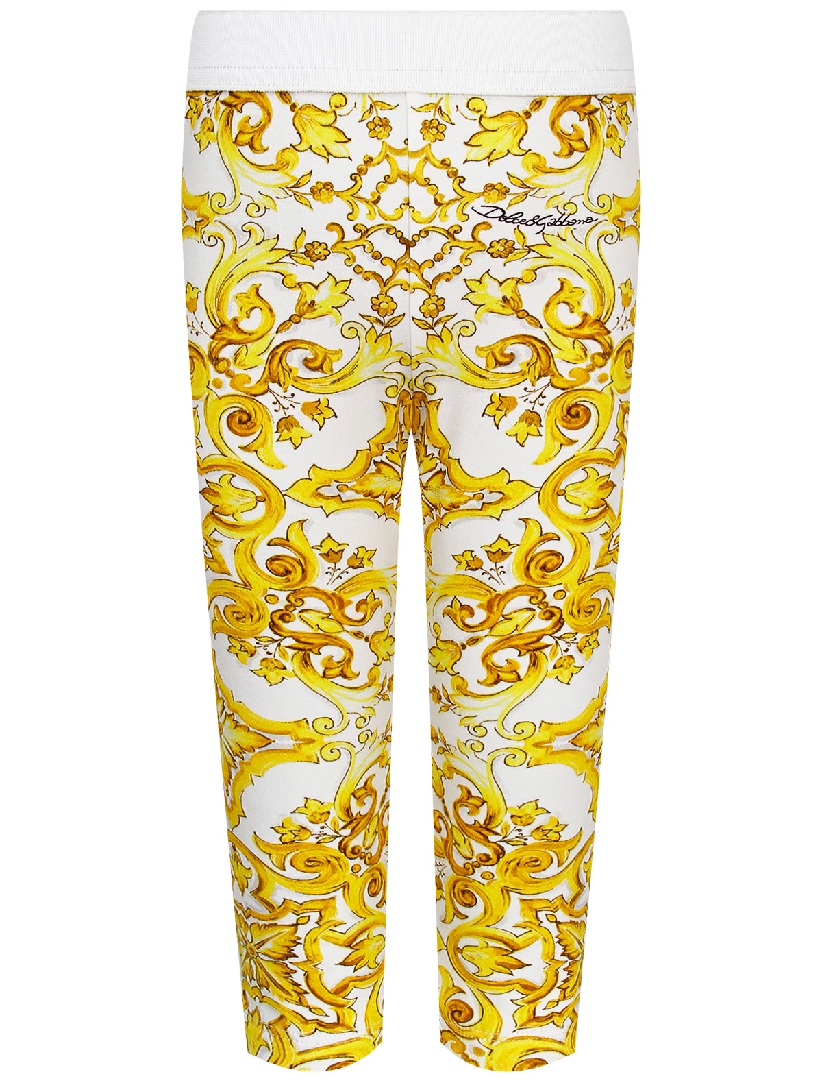 Леггинсы с принтом жёлтая майолика