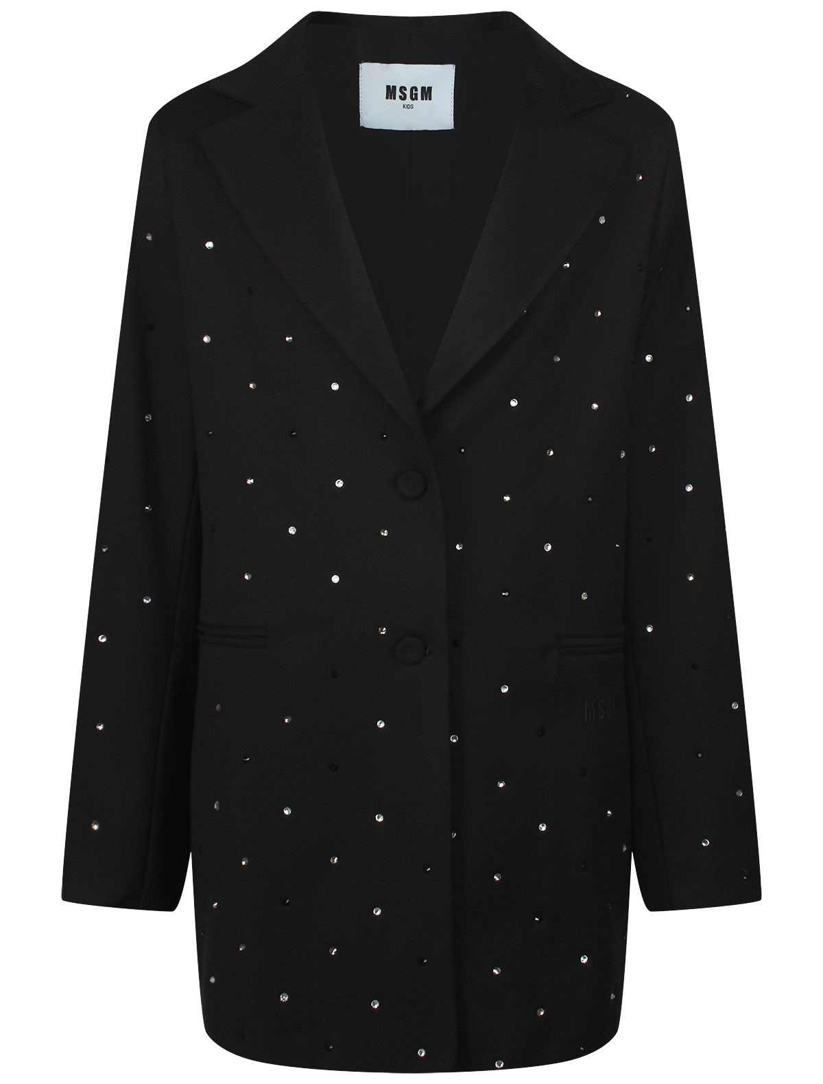 Чёрный жакет оверсайз