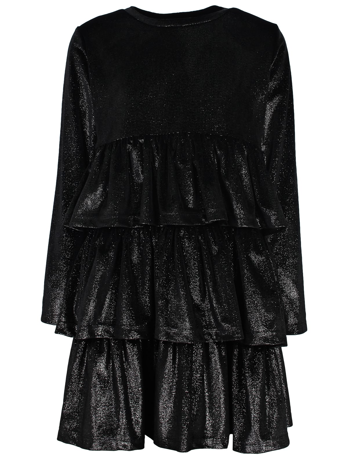 Чёрное платье с воланами