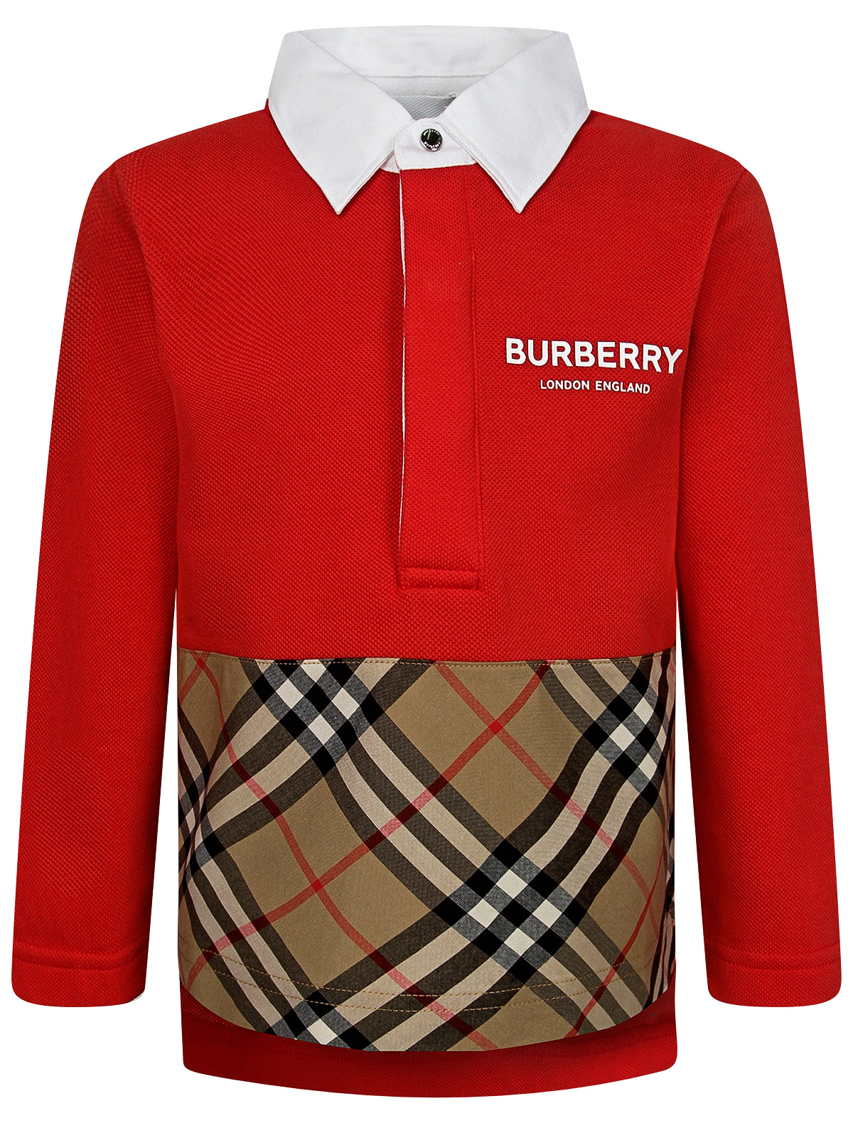 Поло Burberry 2236854, цвет красный, размер 3