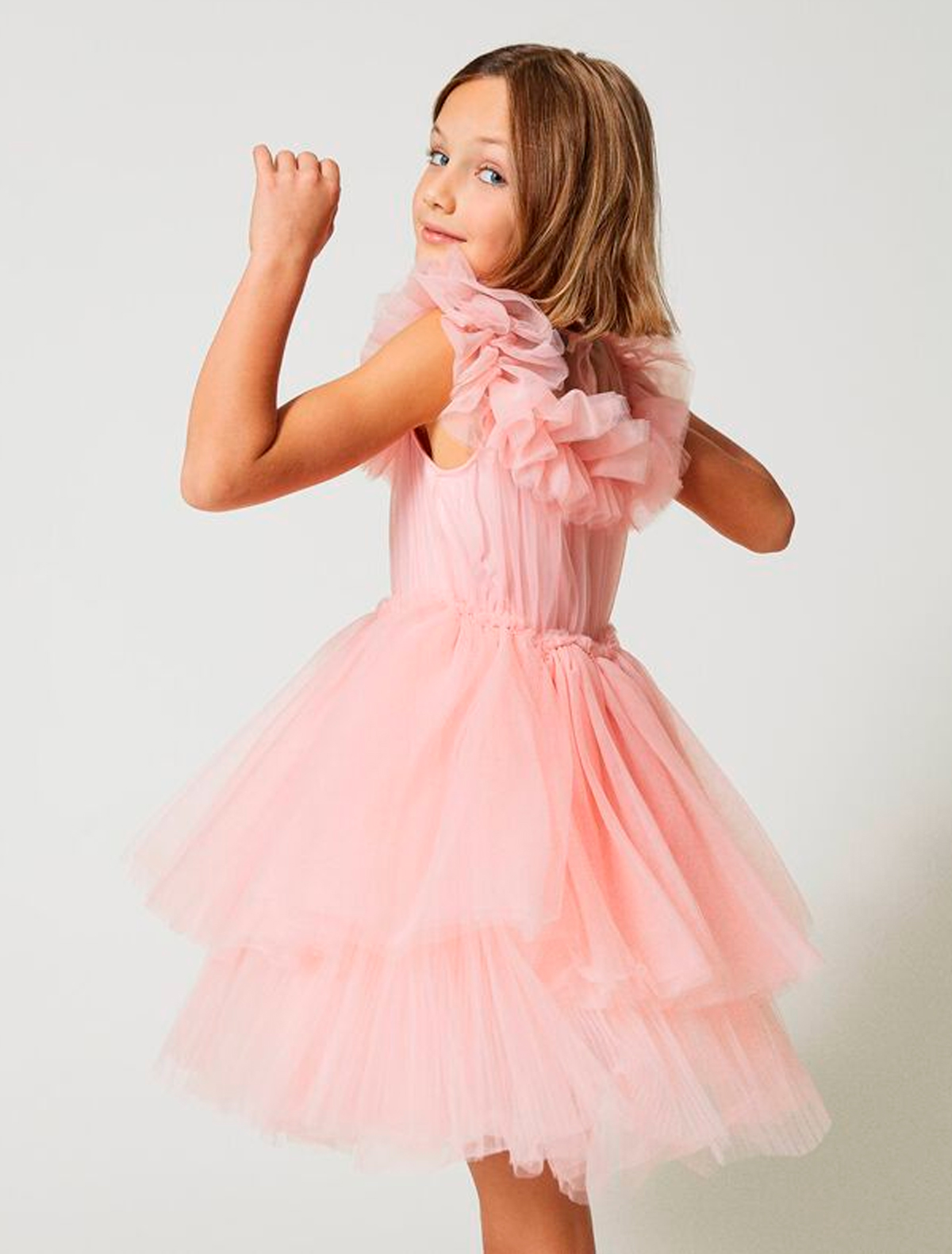 Платье TWINSET 2551238, цвет розовый, размер 6 1054609375297 - фото 4