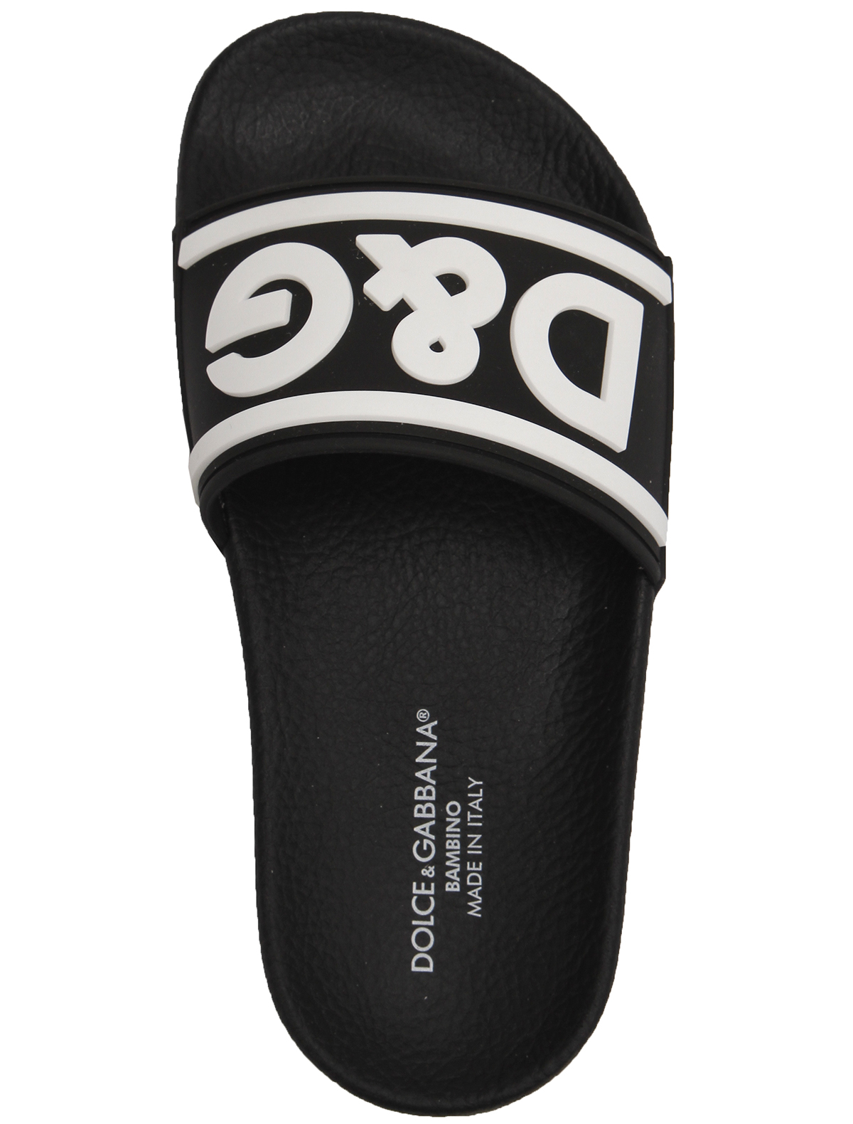 Шлепанцы пляжные Dolce & Gabbana 2528479, цвет черный, размер 33 2284529370013 - фото 4