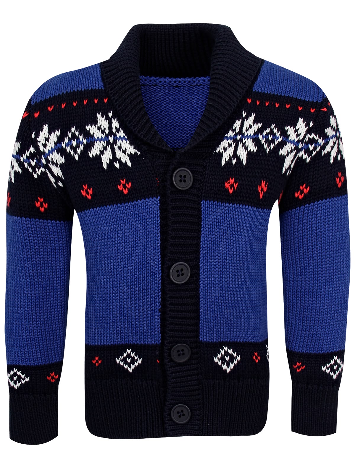 Кардиган с зимним узором