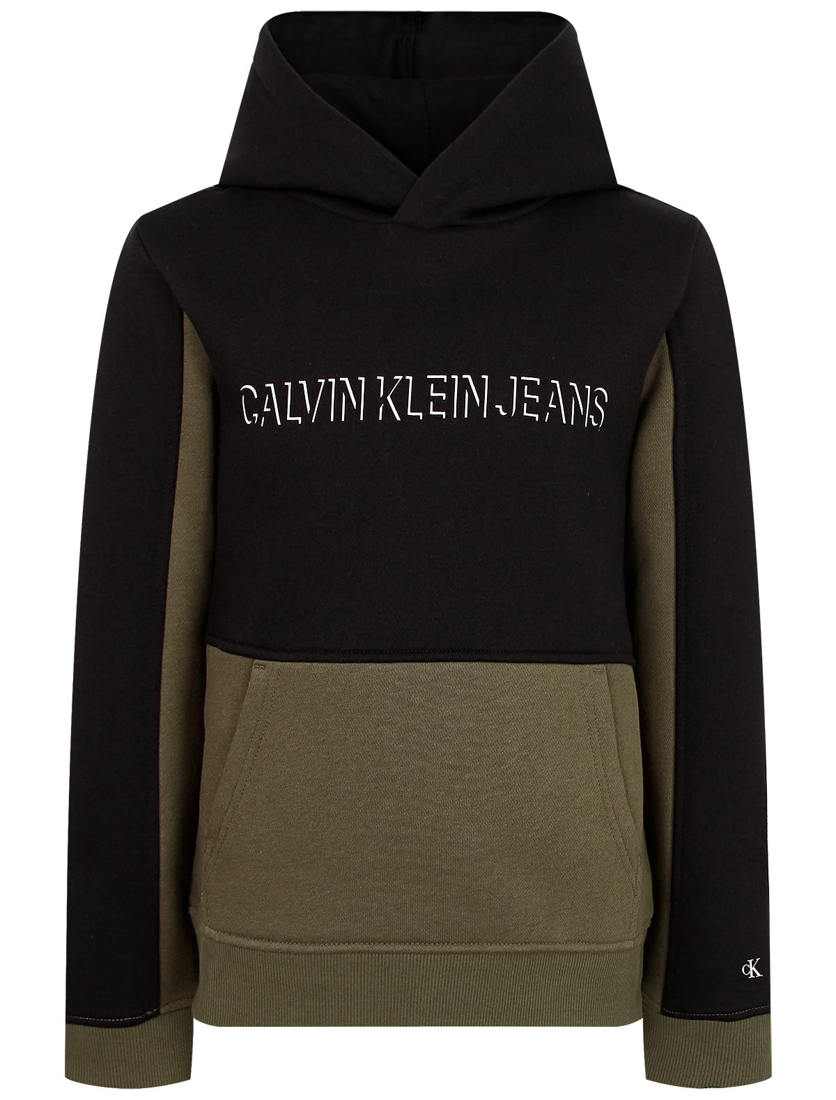 Худи с комбинированным принтом