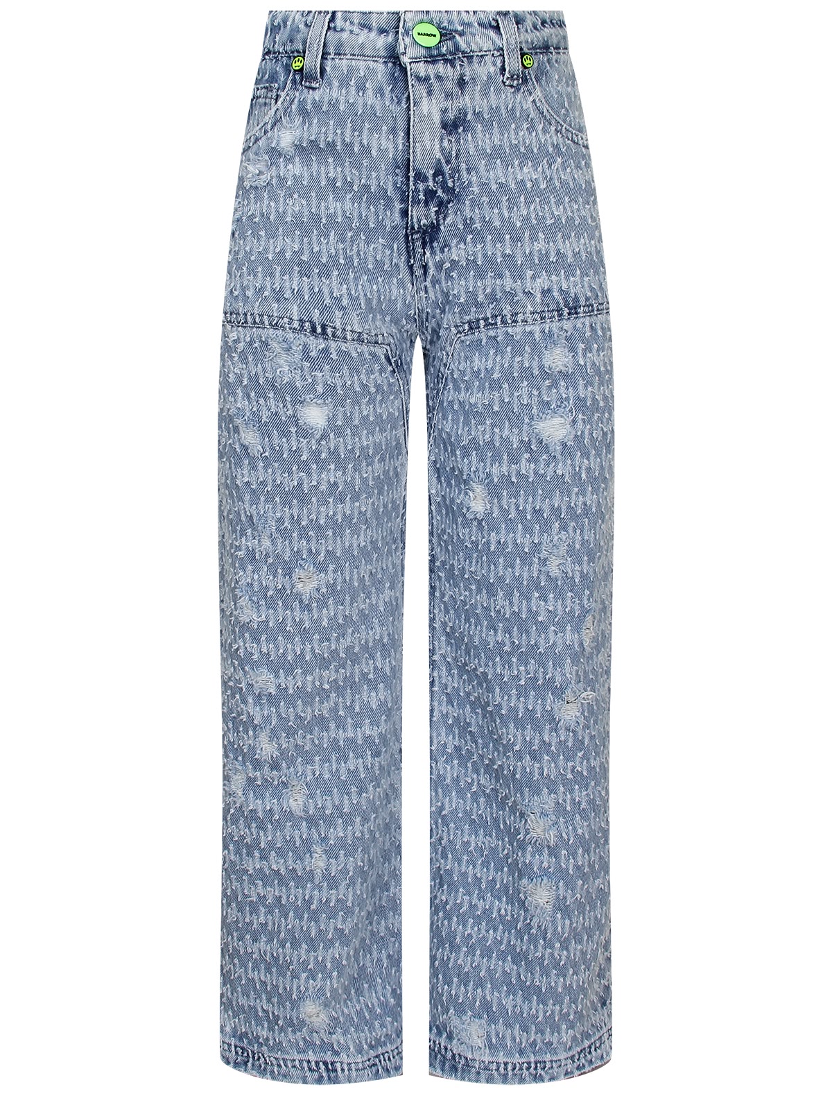 Джинсы с принтом