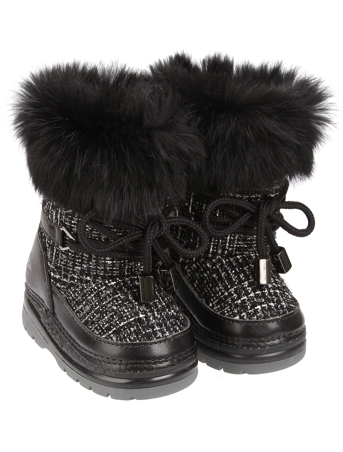 Сапоги-луноходы с меховой отделкой