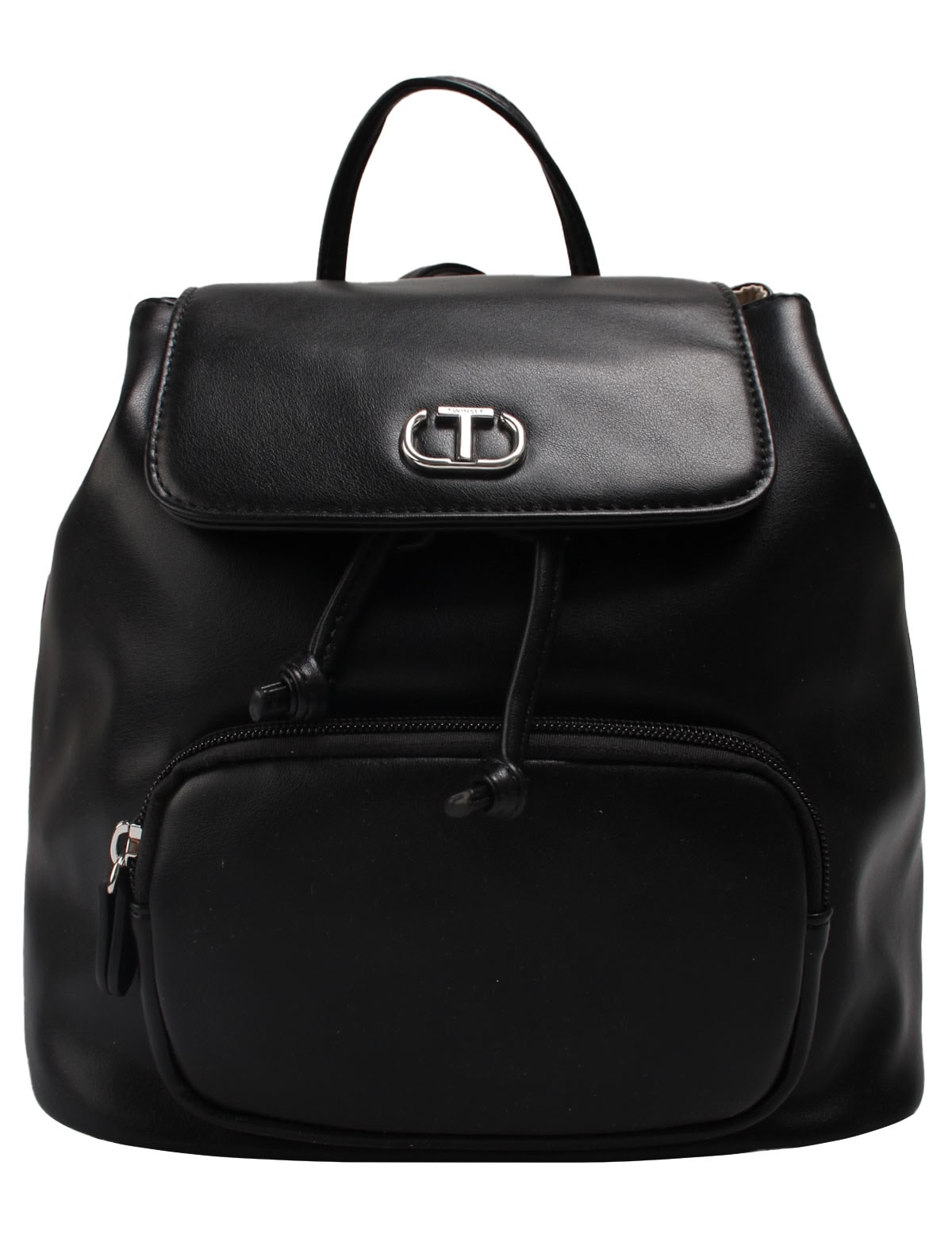 Чёрный рюкзак из экокожи