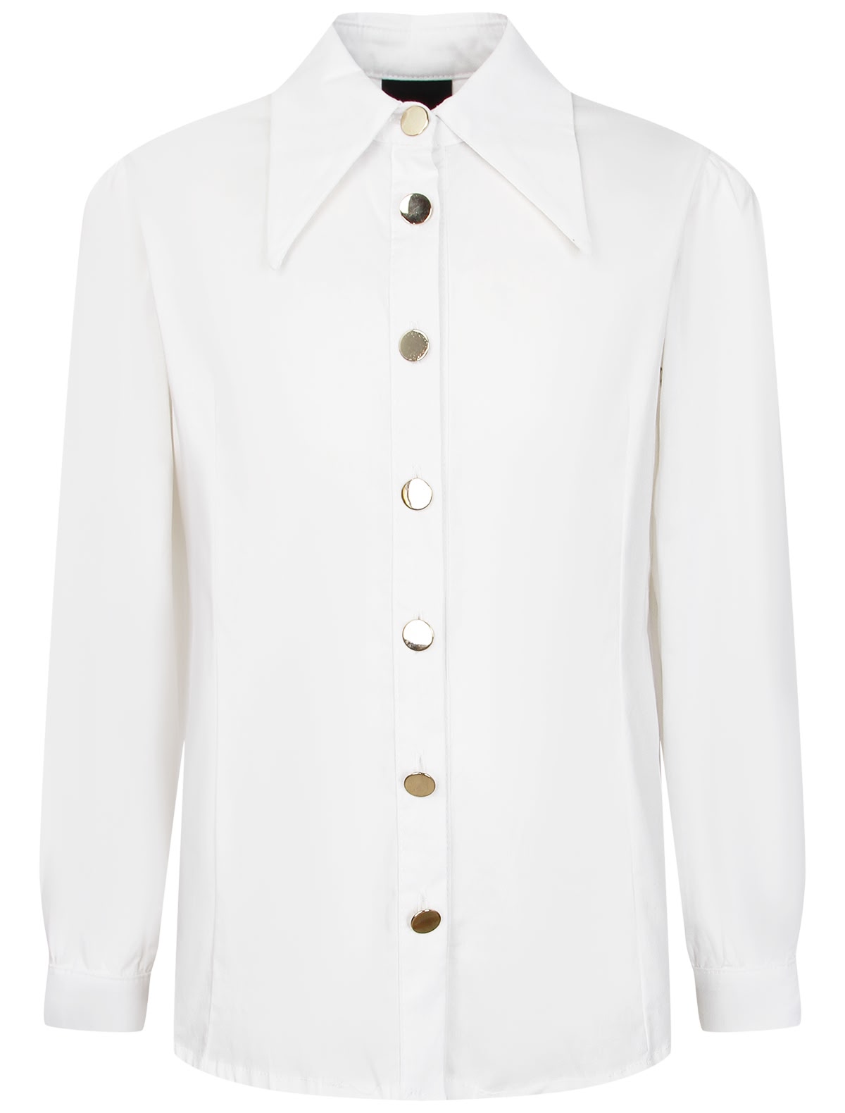 Рубашка с золотистыми пуговицами