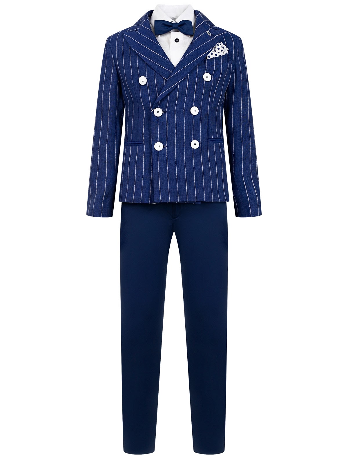 Костюм с пиджаком в полоску из 5 изд.