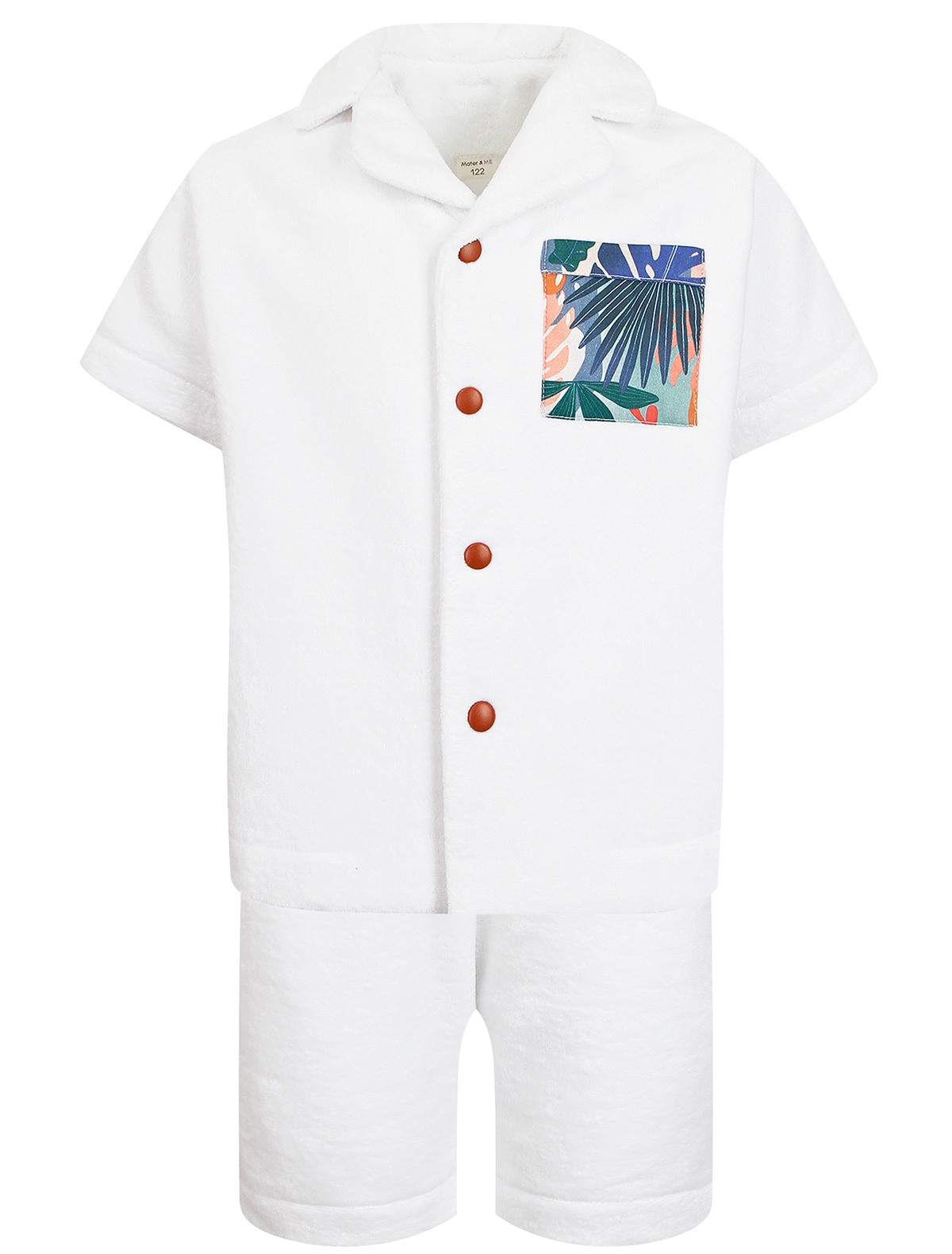 Пижама Mater&ME 2673140, цвет белый, размер 6